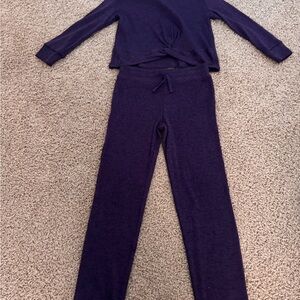 Kids Purple 2pc light sweatshirt /joggers set